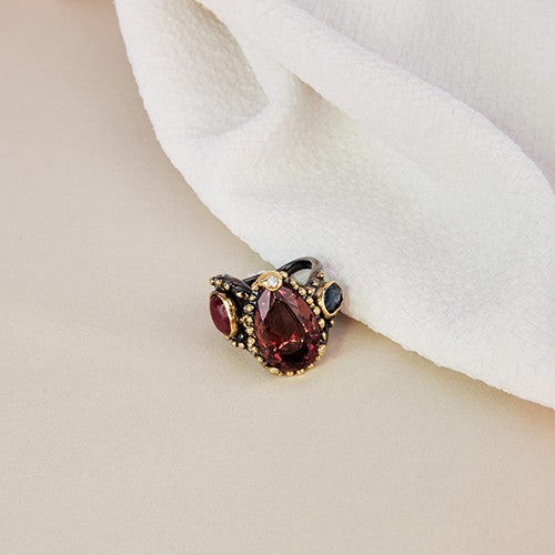 Gemstone splash ring from Ana Dyla