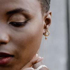 Azra citrine earrings van Ana Dyla