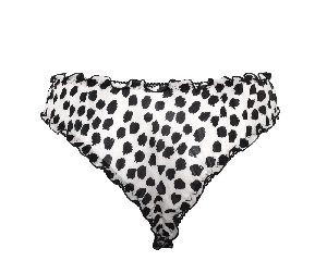 White Leo Frilly Panties from Anekdot
