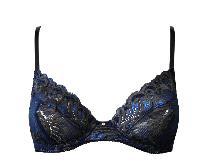 Saga Navy Underwire Bra from Anekdot