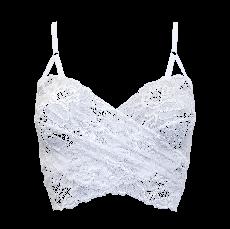 Dharma White Wrap Bralette via Anekdot