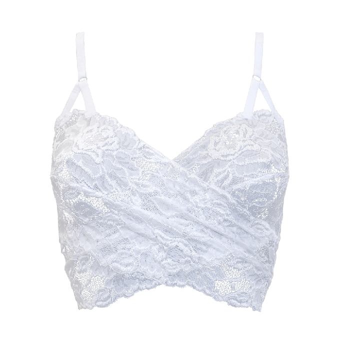 Dharma White Wrap Bralette from Anekdot