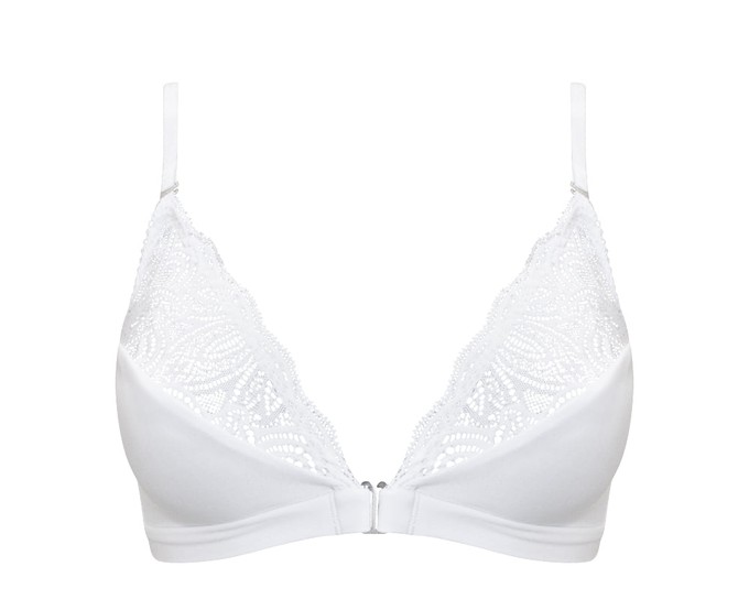 Lotus White Soft Bra from Anekdot
