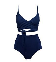 Navy / Lin + Bow-back van Anekdot