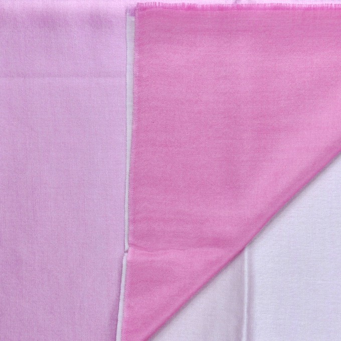 Pink Ombre Shaded silk-wool scarf from Asneh
