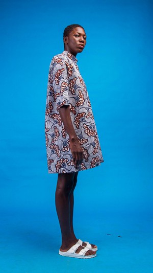 Ama African Print Shirt Dress from Atelier D'Afrique