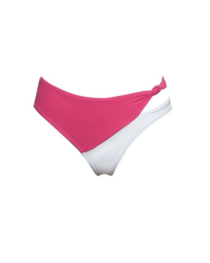 Bondi Bottom | Pink + White from AURAI SWIM