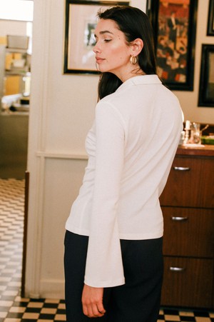 Top Mélisse off-white from avani apparel