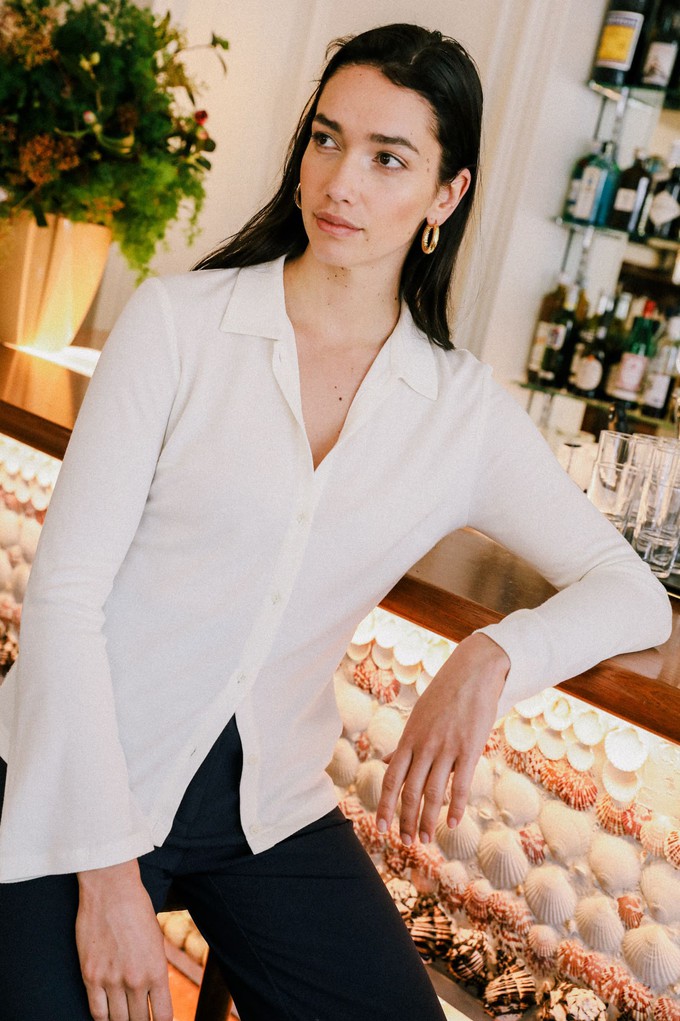 Top Mélisse off-white from avani apparel