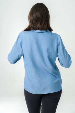 Shirt Kauri blue jeans from avani apparel