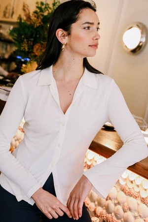 Top Mélisse off-white from avani apparel