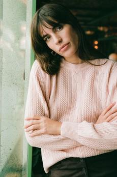 Sweater Cosmos pink via avani apparel