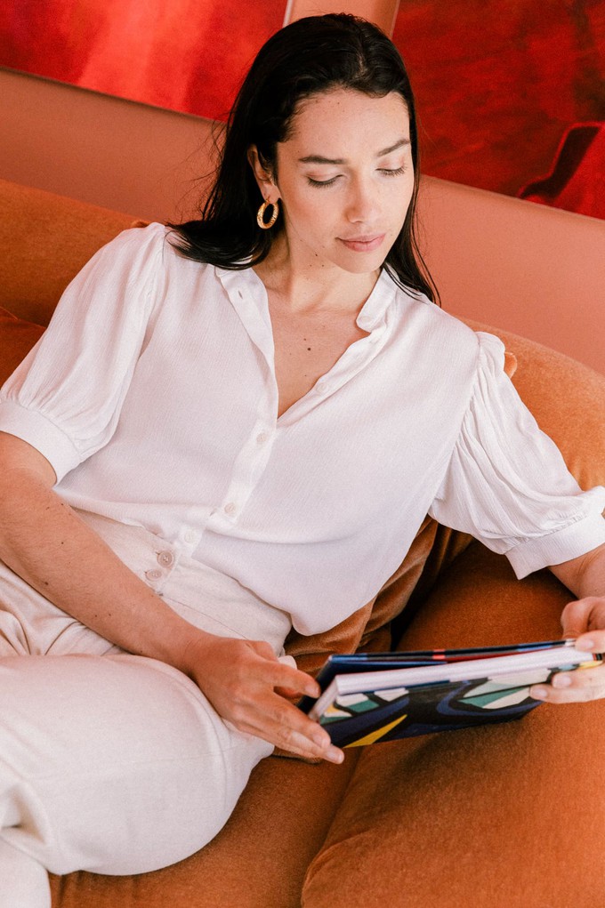 Blouse Magnolia white from avani apparel