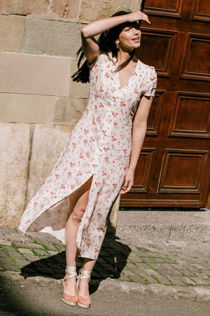 Dress Saule off-white from avani apparel