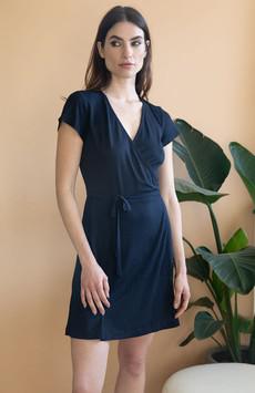 Dress Acacia dark blue via avani apparel