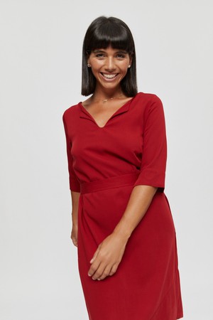 Catherine | Dress in Red with optional belt from AYANI