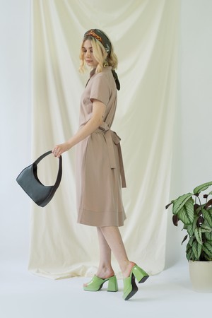 Melanie | Shirt Dress with short sleeves in rose from AYANI