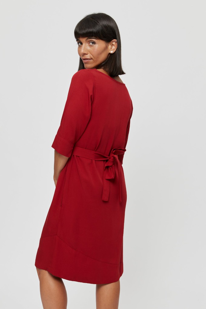 Catherine | Dress in Red with optional belt from AYANI