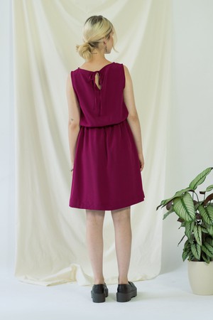 Bella | Sleeveless drapey dress in Magenta from AYANI