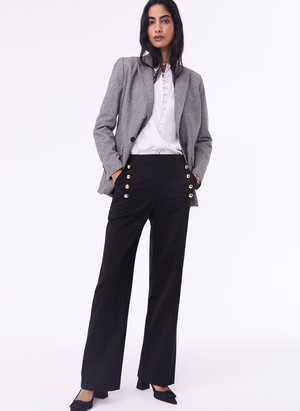 Amina Newlife & Wool Blend Trousers from Baukjen