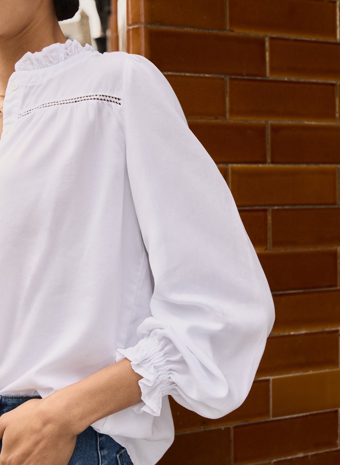 Estela Broderie Detail Blouse from Baukjen