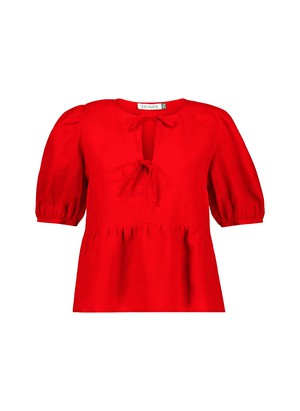 Marylinn Linen Tie Detail Blouse from Baukjen
