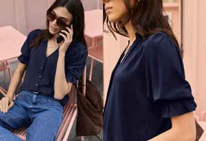 Noa Short Sleeve Blouse from Baukjen