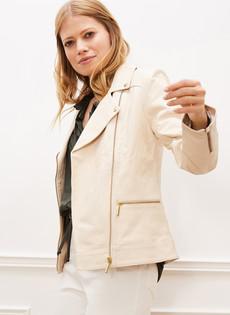 Kara Leather Biker Jacket via Baukjen