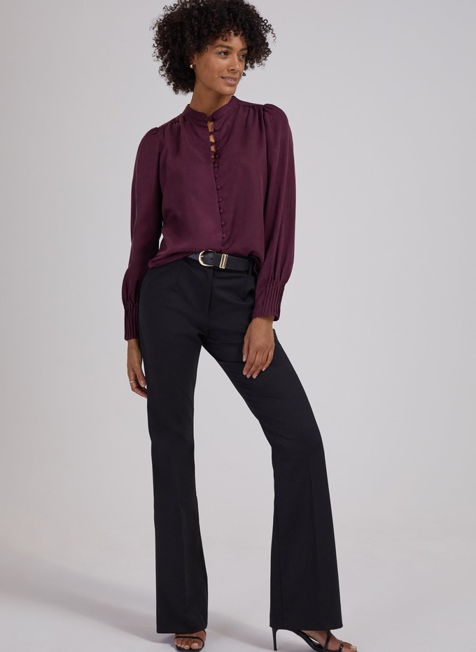 Shapira Newlife & Wool Blend Bootcut Trousers from Baukjen