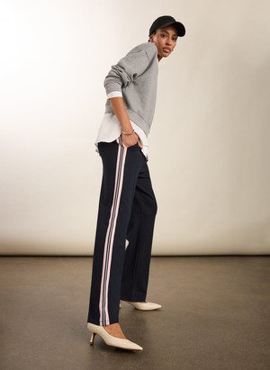 Marjorie Side Stripe Ponte Trousers from Baukjen