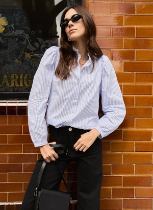 Debbie Organic Cotton Stripe Blouse from Baukjen