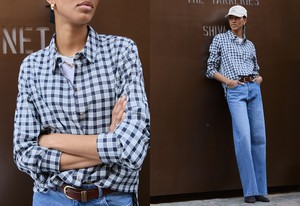 Graca Organic Cotton Check Shirt from Baukjen