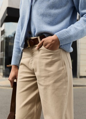 Organic Stretch Cotton Wide Leg Slouch Jeans from Baukjen