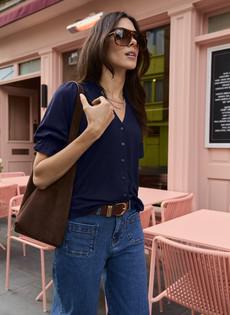 Noa Short Sleeve Blouse via Baukjen