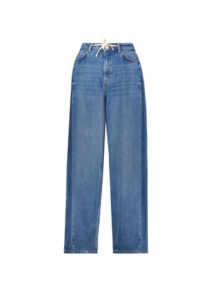 Petite Leonor Tie Front Wide Leg Jeans from Baukjen