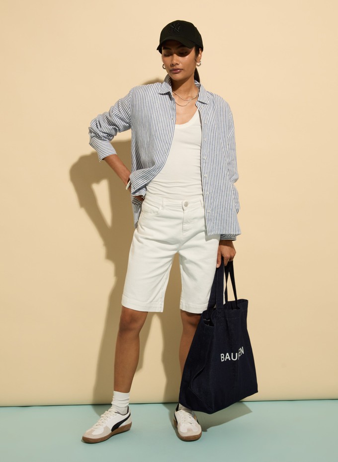 Winfrey Organic Cotton Stretch Denim Shorts from Baukjen