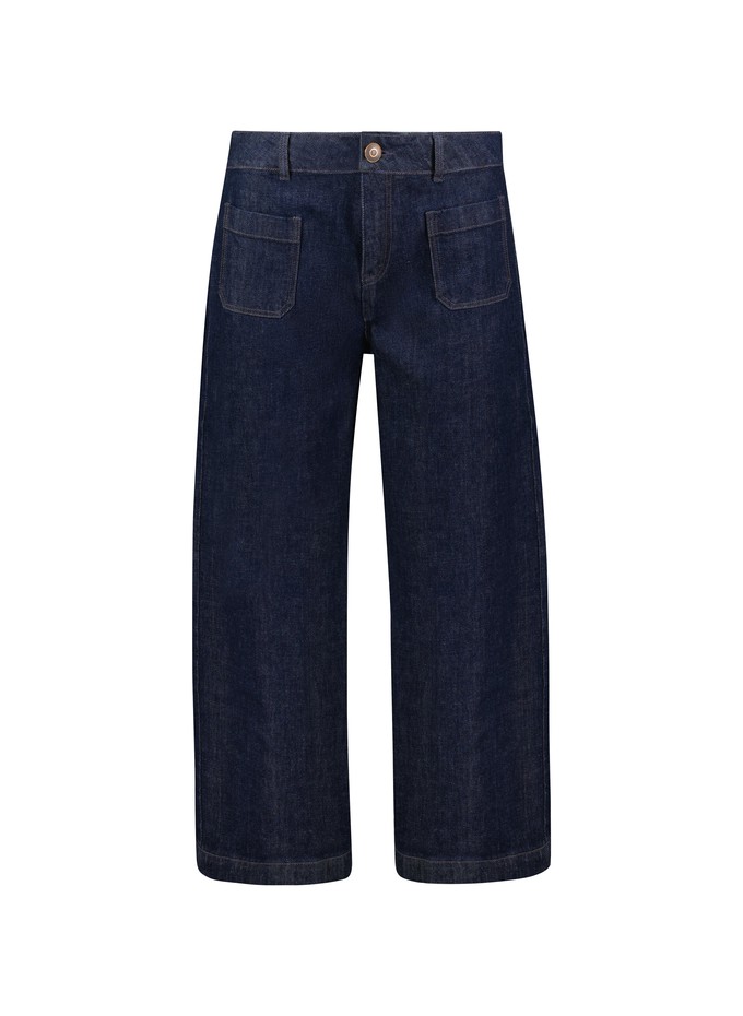 Baukjen Organic Denim Wide Crop Pocket Front Jeans from Baukjen