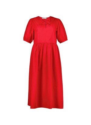 Rose Organic Cotton Tie Midi Dress from Baukjen Rose Organic Cotton Tie Midi Dress from Baukjen