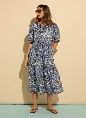Mathilda Organic Cotton Kaftan Dress from Baukjen