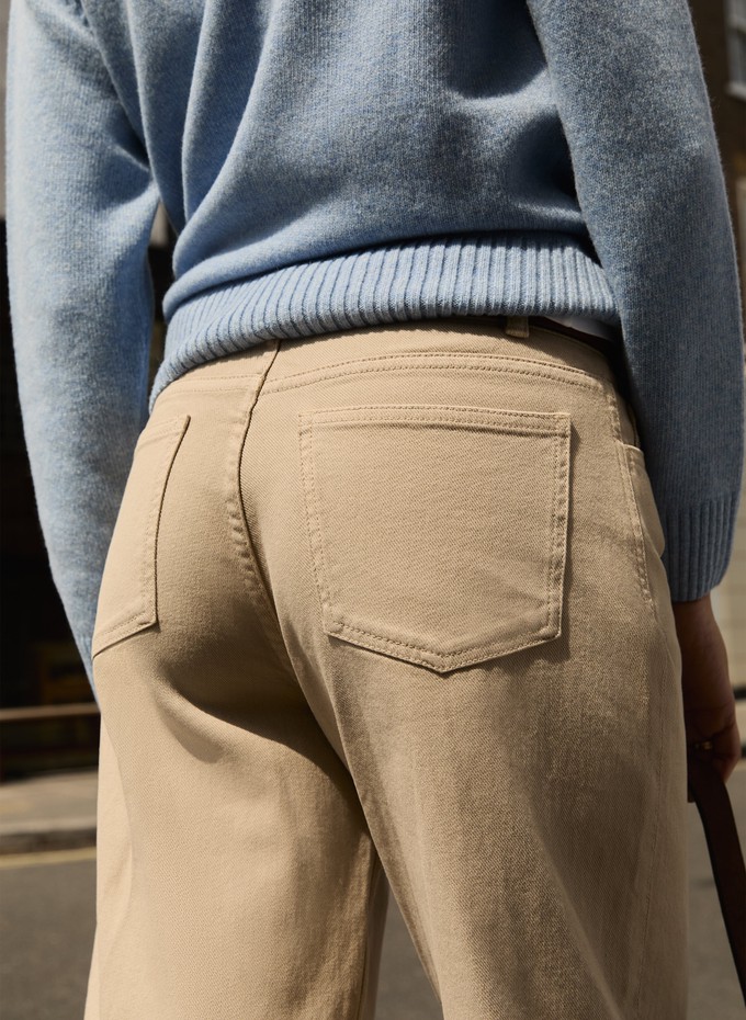Organic Stretch Cotton Wide Leg Slouch Jeans from Baukjen