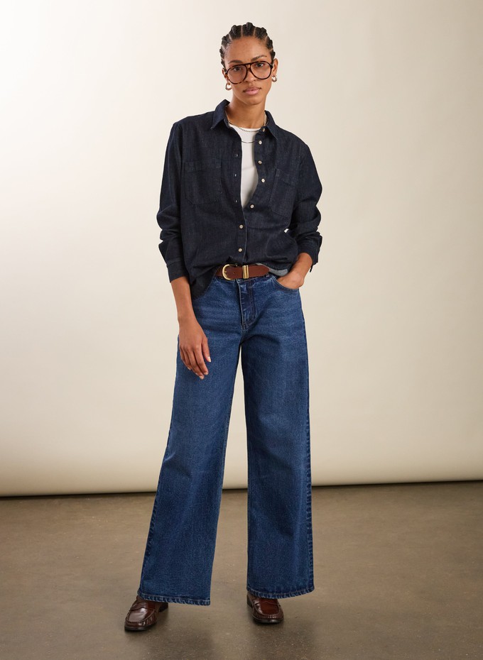 Hattie Organic Denim Shirt from Baukjen