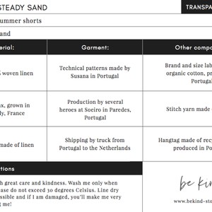 Steady Sand // KIDS // Linnen Korte Broek from Be Kind