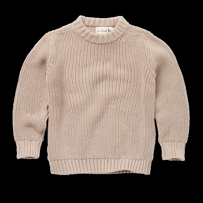 Skylar Sweater // UNI // Biologisch Katoen // Latte from Be Kind