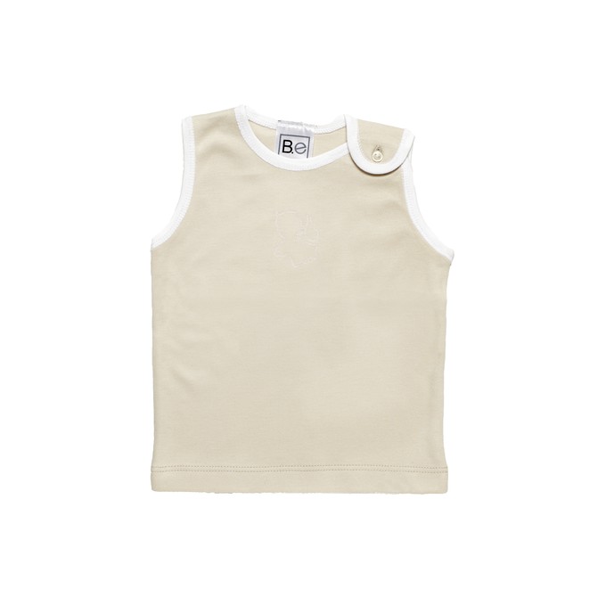 Newborn Sleeveless TShirt in Organic Pima from B.e Quality