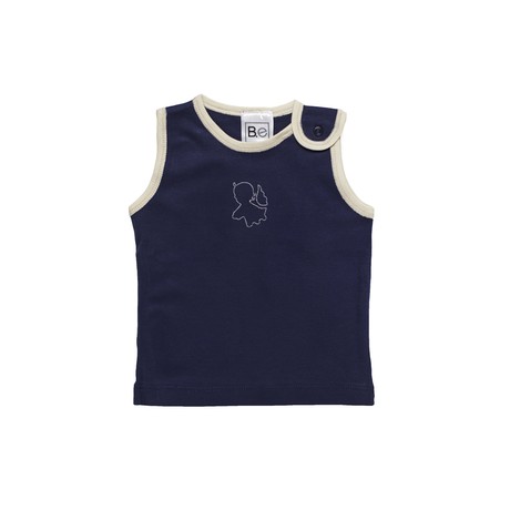 Newborn Sleeveless TShirt in Organic Pima from B.e Quality