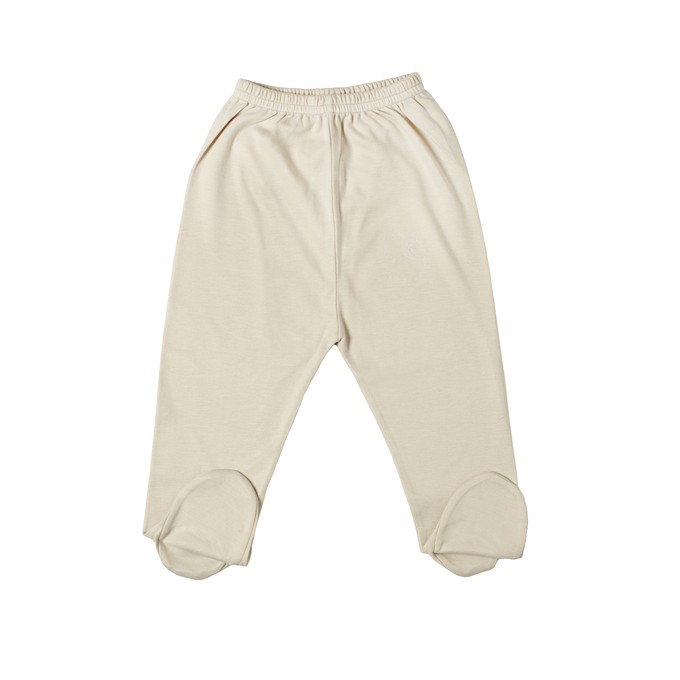 Newborn Pant with Foot in Organic Pima from B.e Quality