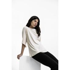 Boat Neck Top, 3/4 Sleeve in Pima Cotton van B.e Quality