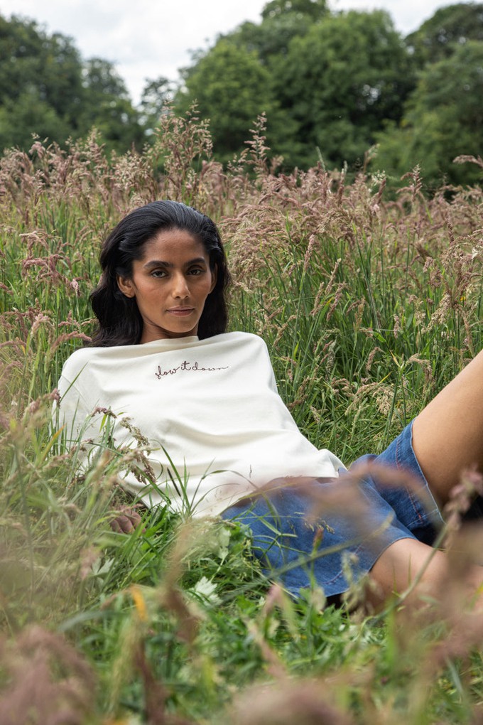 Samira Organic Cotton Top in White from Beaumont Organic