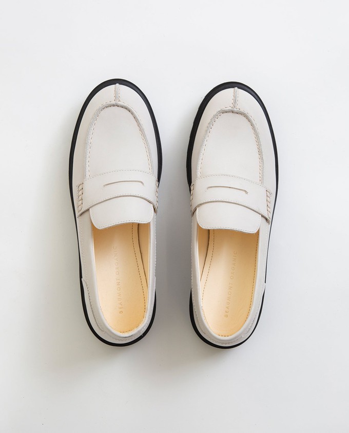 Naples Loafer In Cream from Beaumont Organic