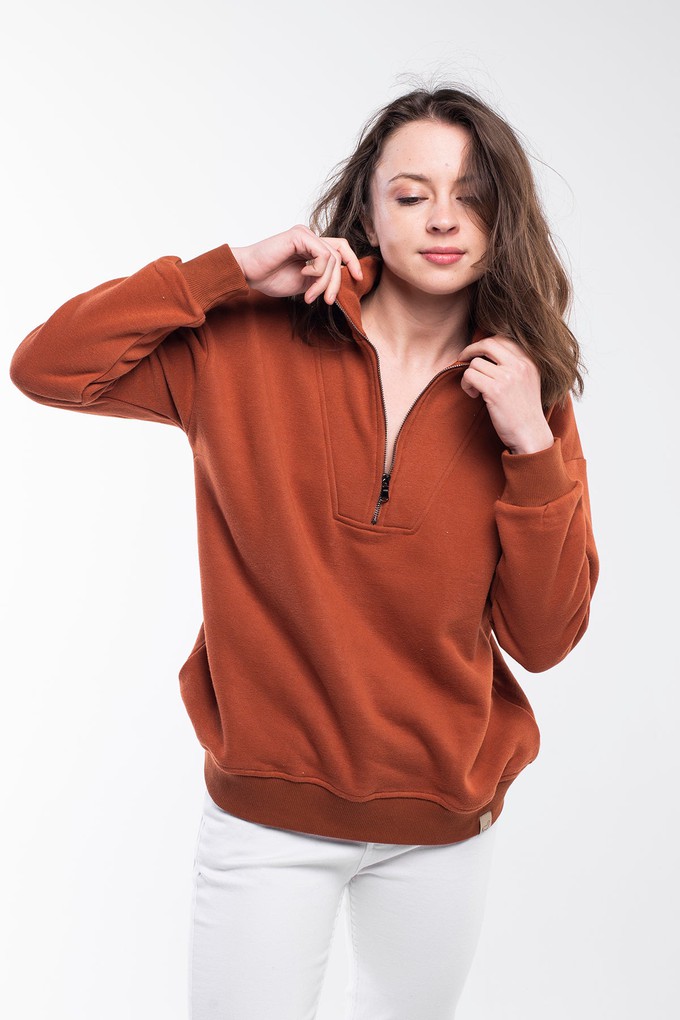 Zipped Neck Sweatshirt from Bee & Alpaca